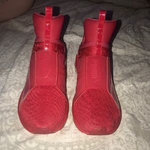 Red PUMA x Rihanna core shoes